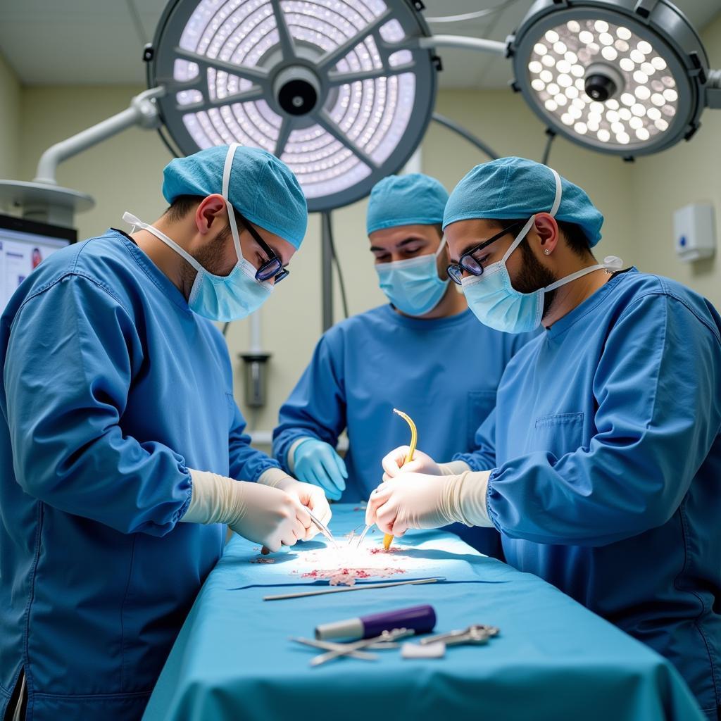 Surgical Suite in a Modern Country Animal Hospital