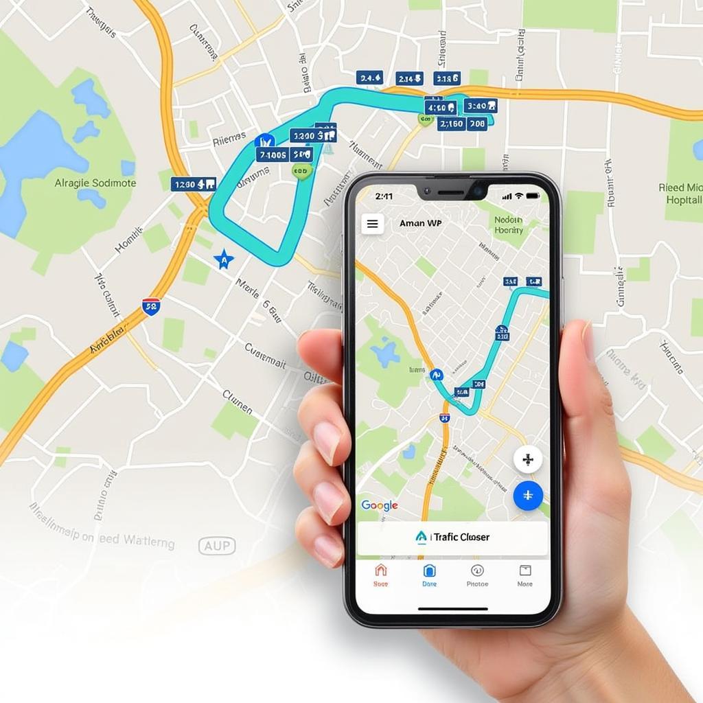 GPS Navigation and Real-Time Traffic Updates for County Hospital Road