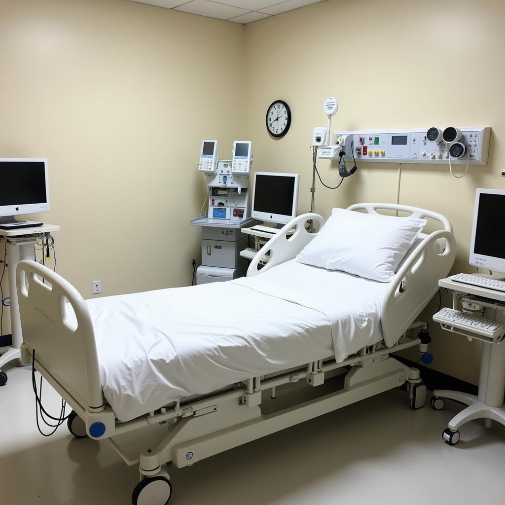 CTU Patient Room with Monitoring Equipment