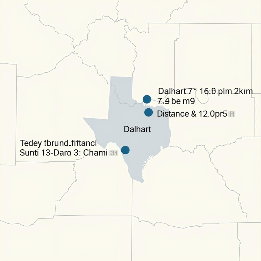 Map of Hospitals near Dalhart Texas