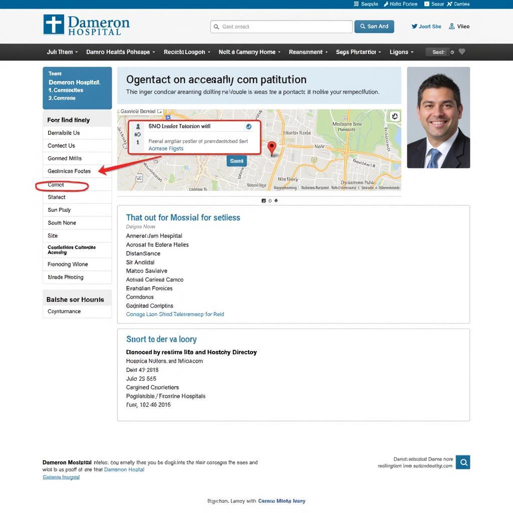 Navigating Dameron Hospital Website