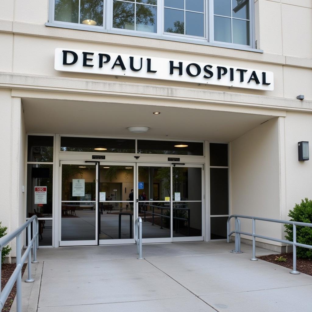 Arriving at DePaul Hospital