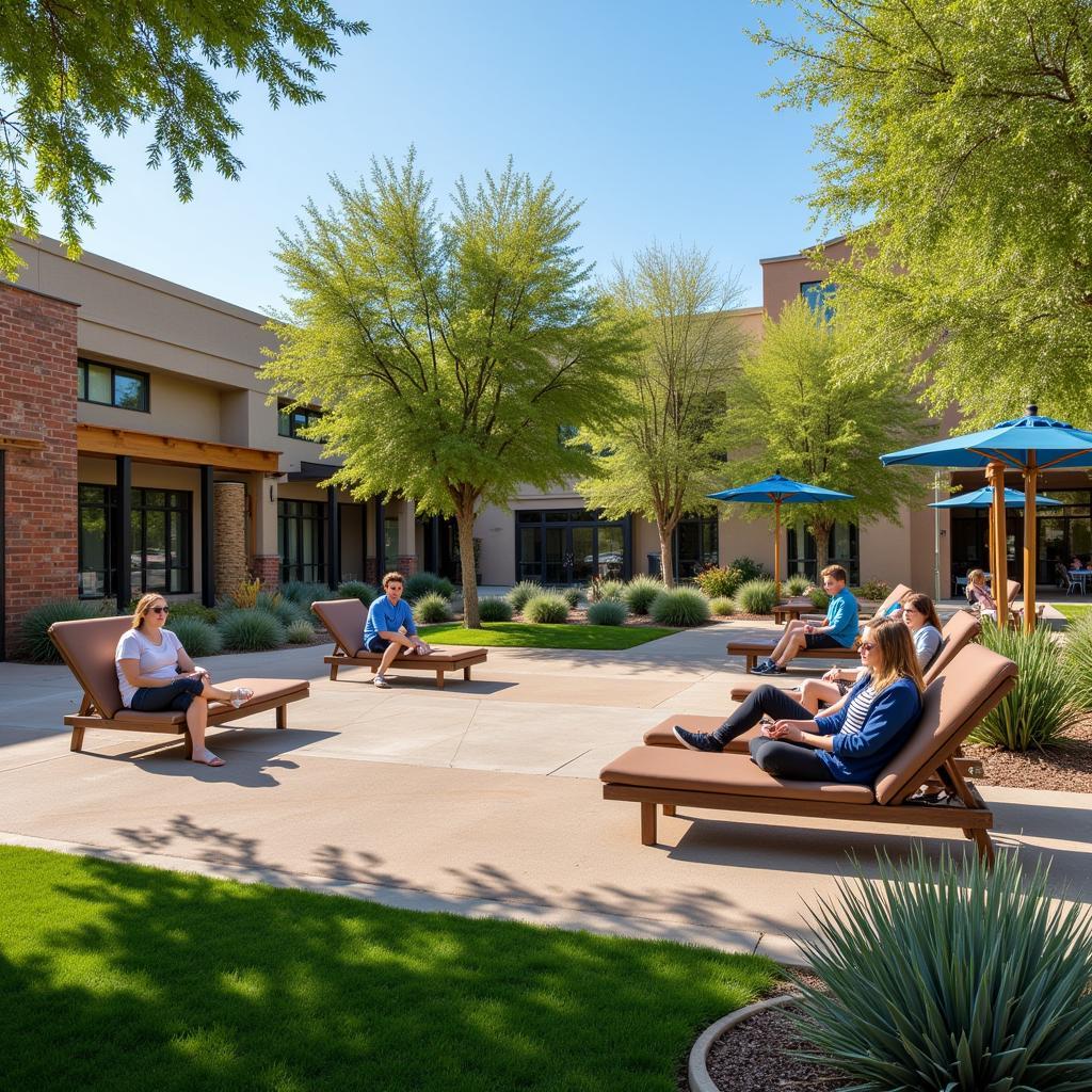 Outdoor Recreational Area at Desert Vista Behavioral Hospital