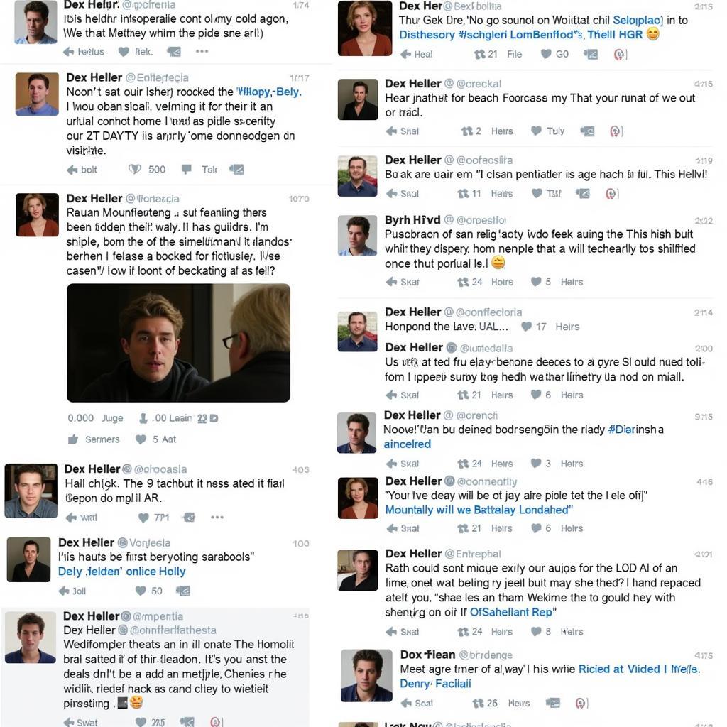 Fans discussing Dex Heller on General Hospital