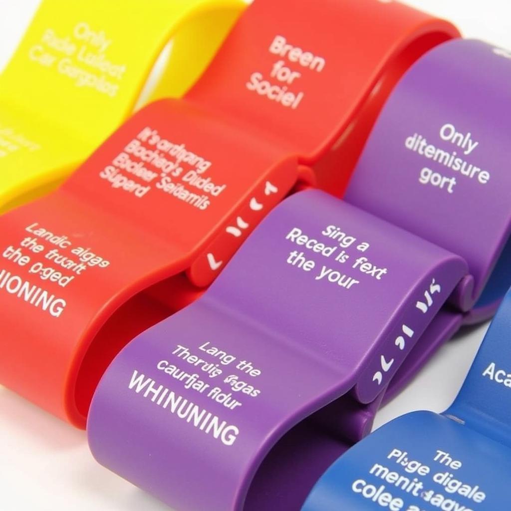 Different Colored Hospital Wristbands