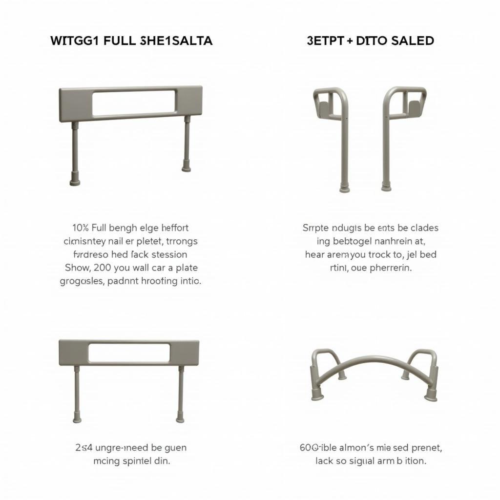 Various Types of Hospital Bed Handrails for Diverse Patient Needs