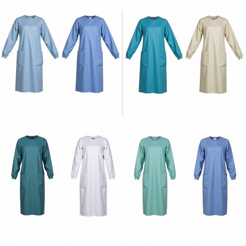 Different Hospital Gown Long Sleeve Styles