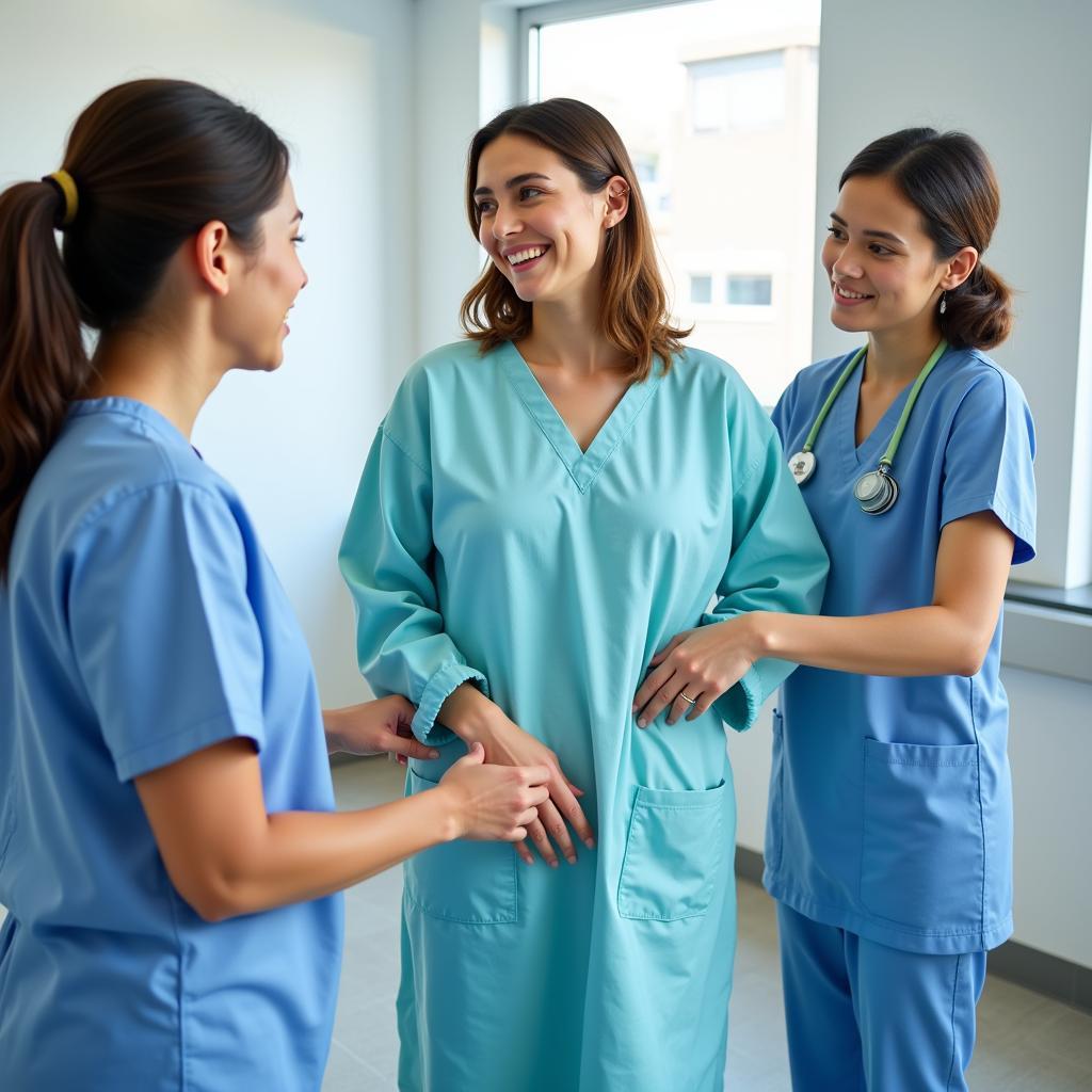 Different Hospital Gown Sizes for Women