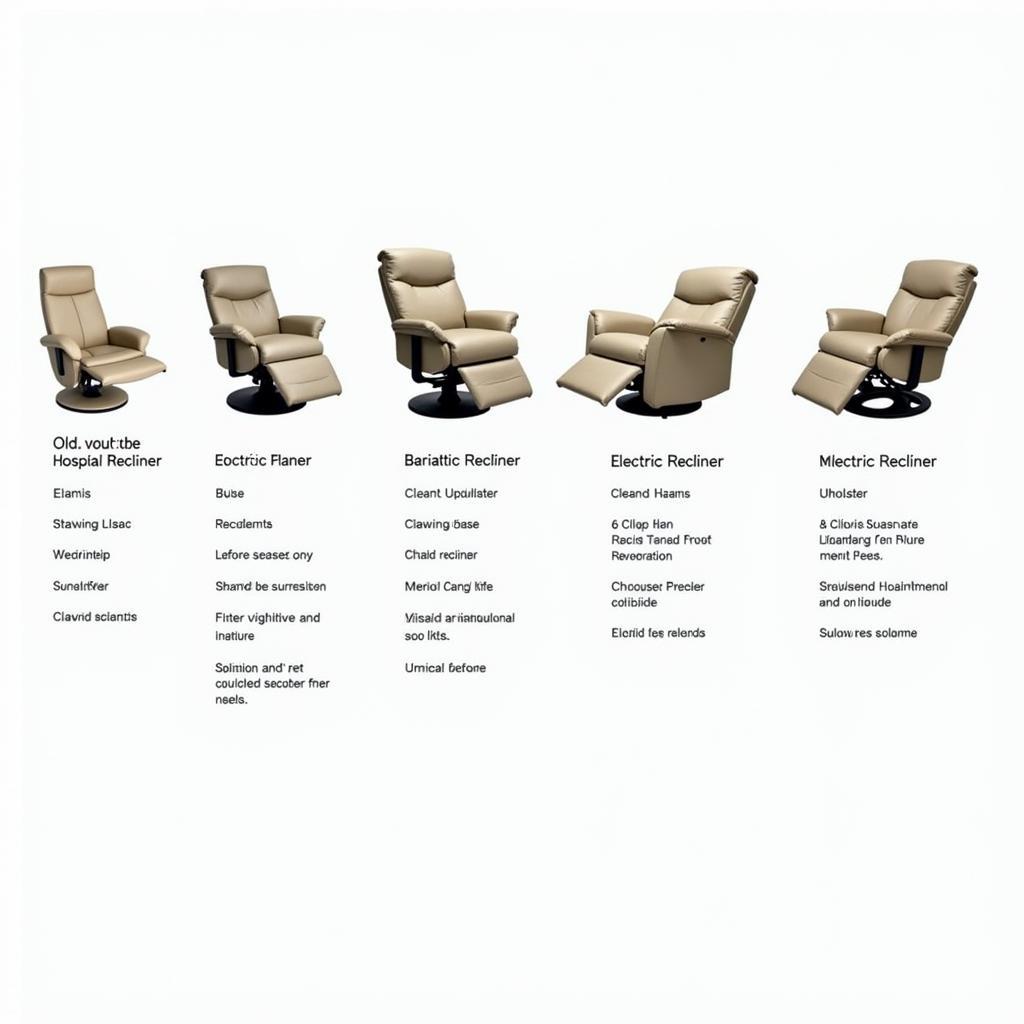 Comparison of Different Hospital Recliner Models