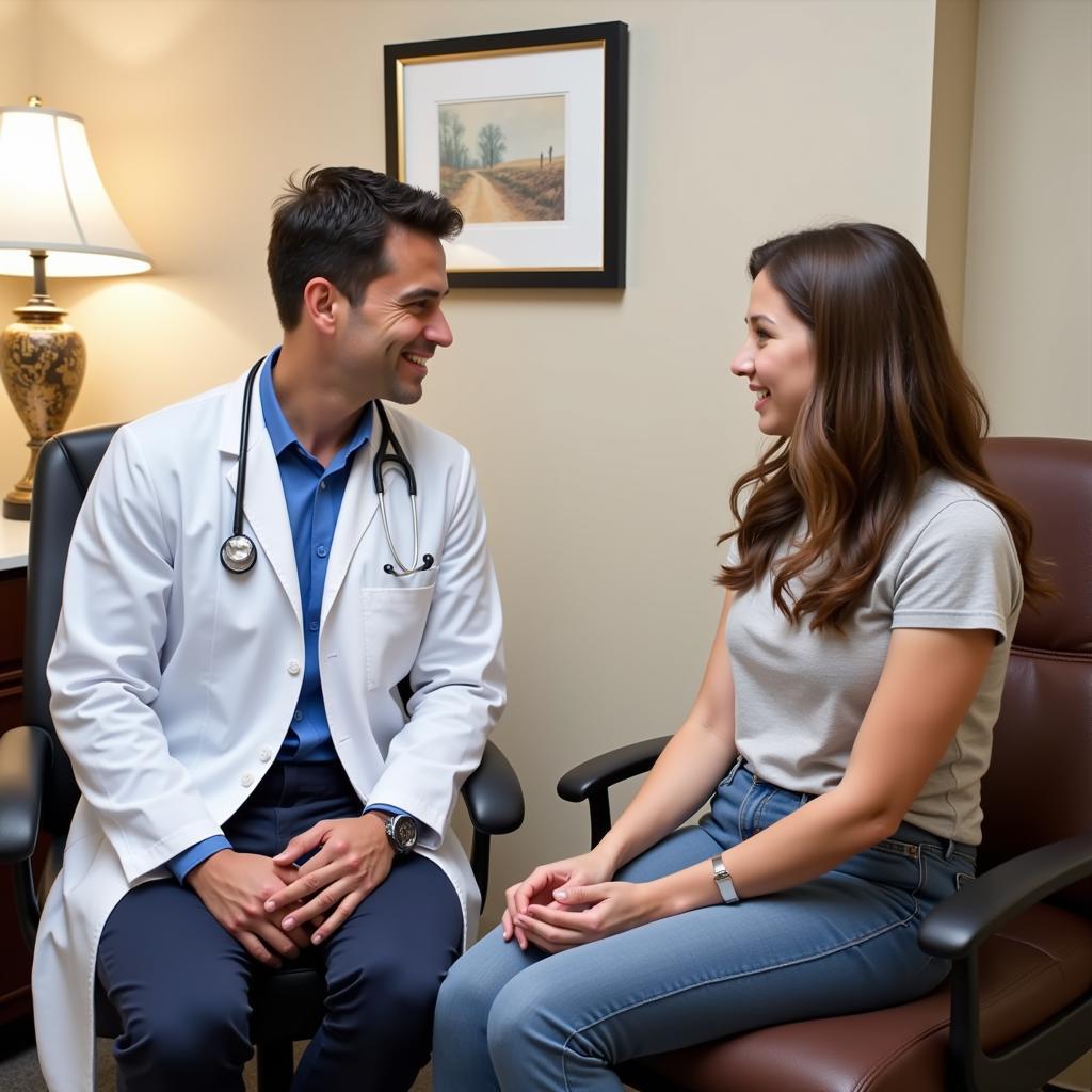 Doctor Consulting with Patient