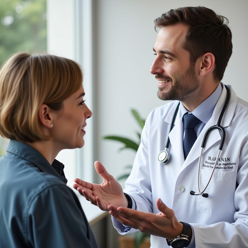 Doctor Consulting with Patient