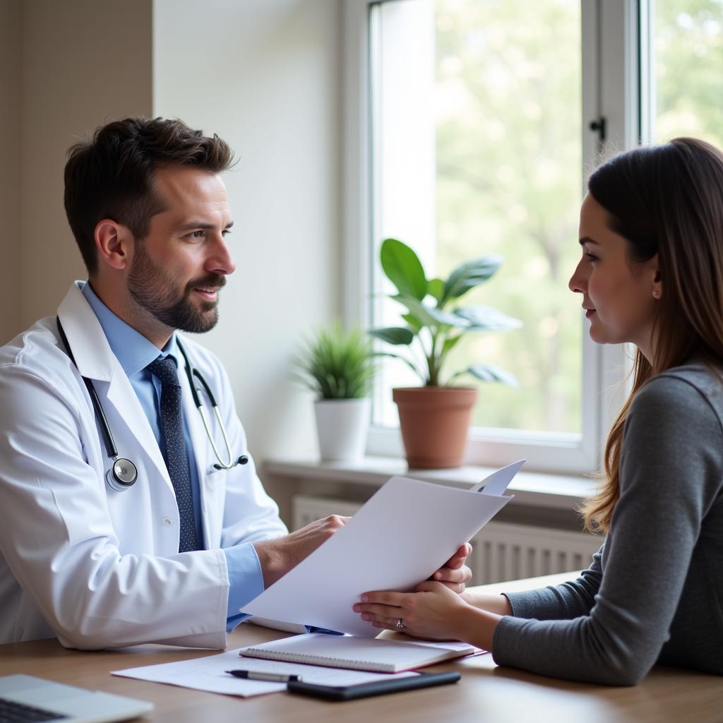 Doctor Consulting with Patient