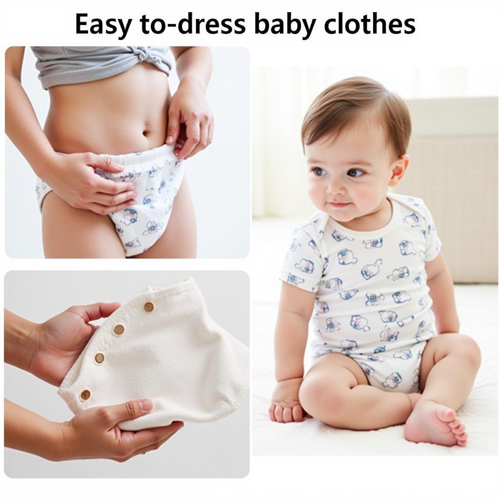 Baby Clothes with Easy Closures for Quick Changes