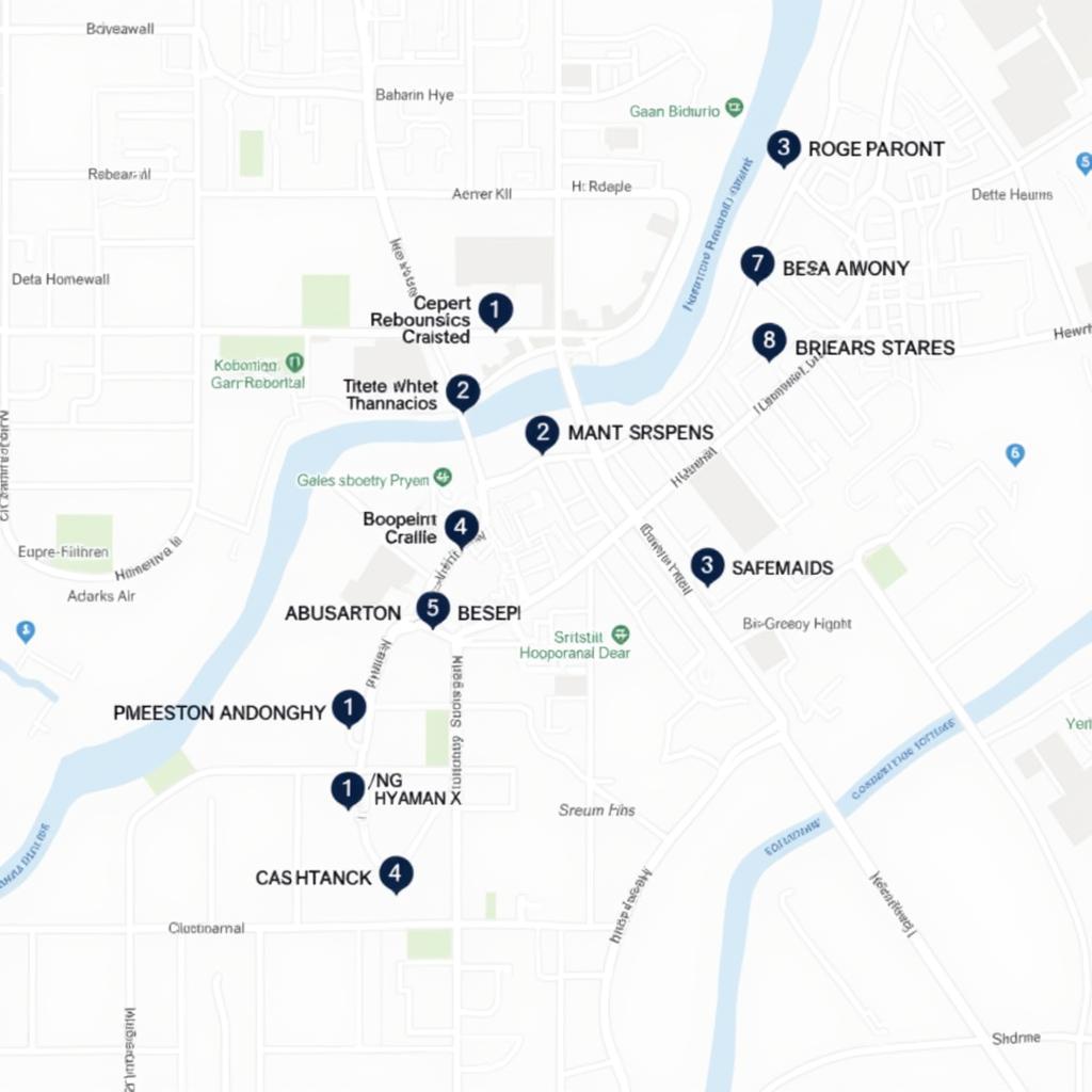 Map of Amenities Near Egleston Hospital