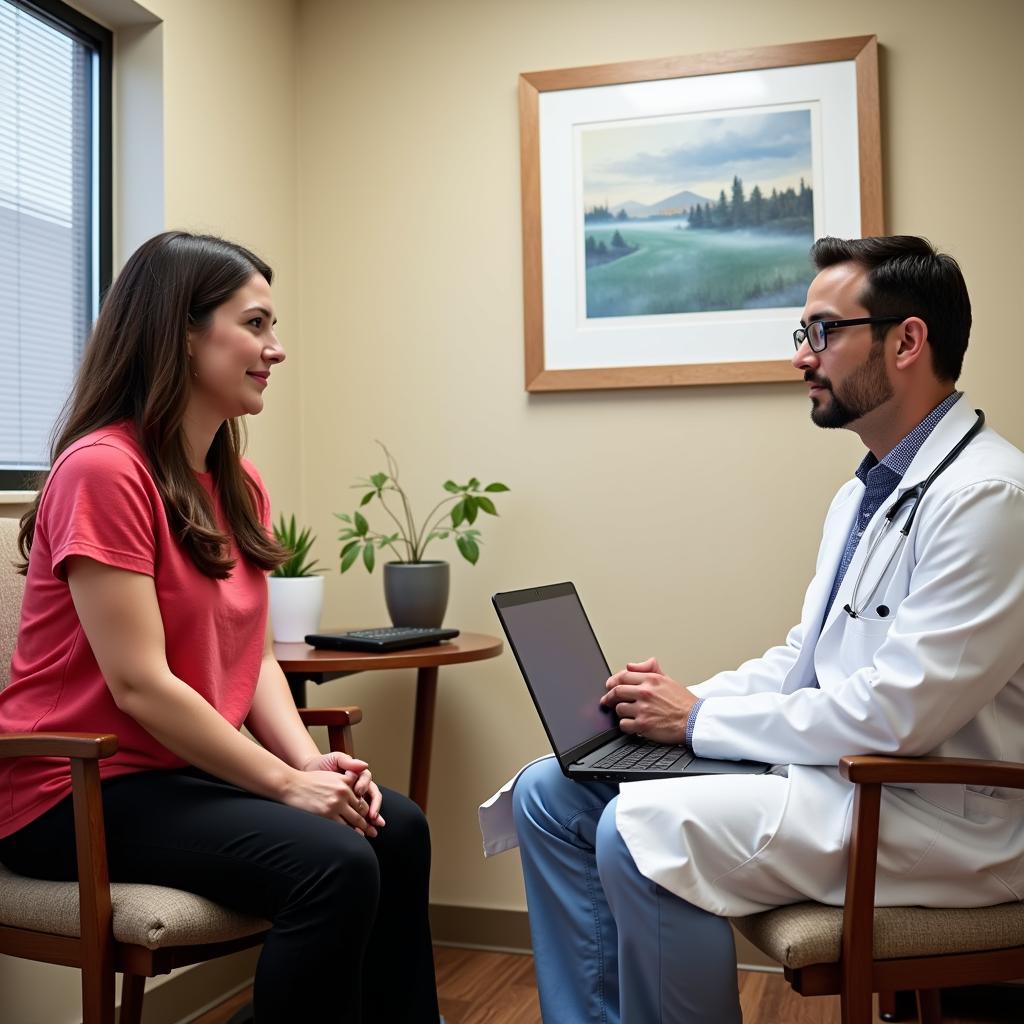 Patient Consulting with Doctor at El Paso Hospital