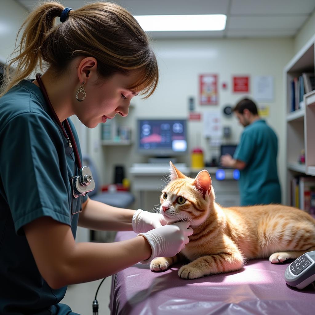 Emergency Veterinary Care in Boone, NC: A Vet Attending to a Cat