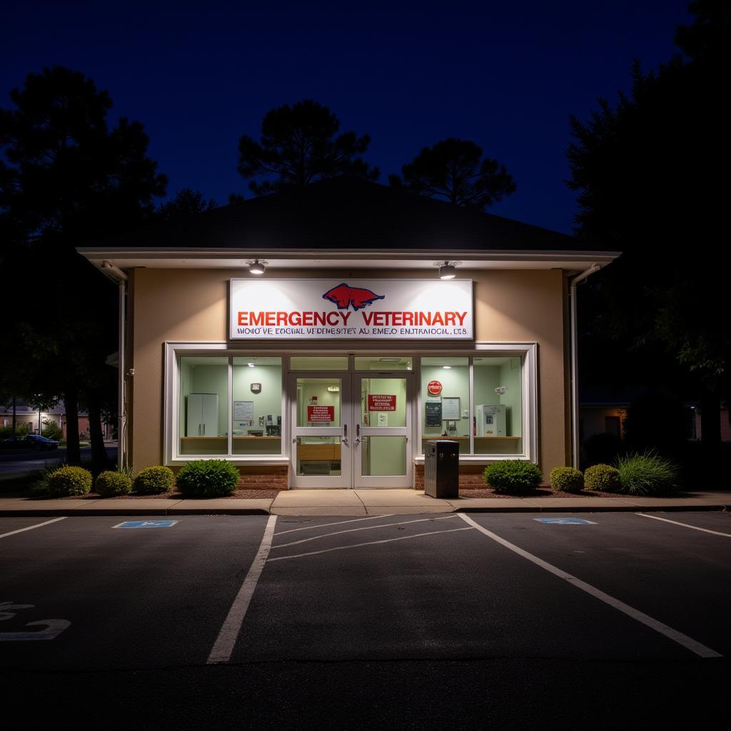 Emergency Vet Clinic in Murrells Inlet, SC at Night Time