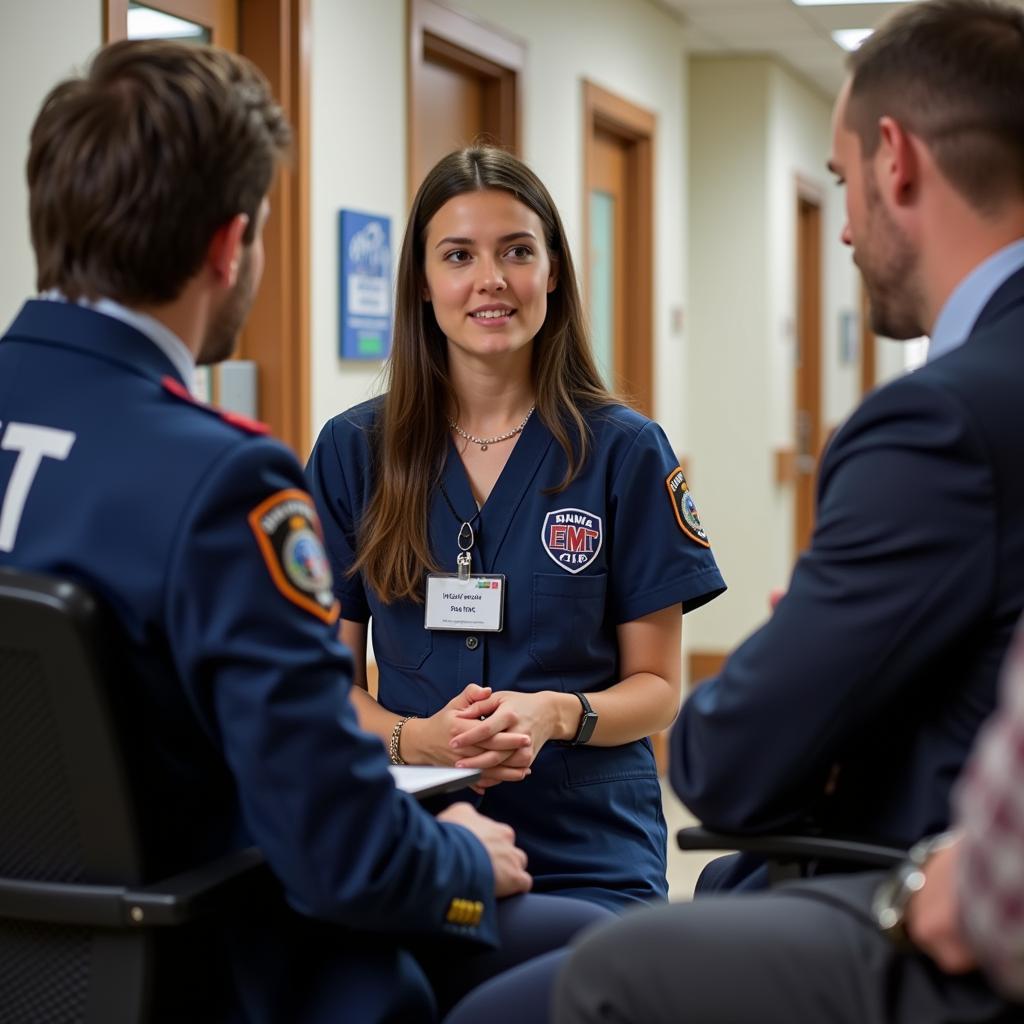 EMT interviewing for a hospital job