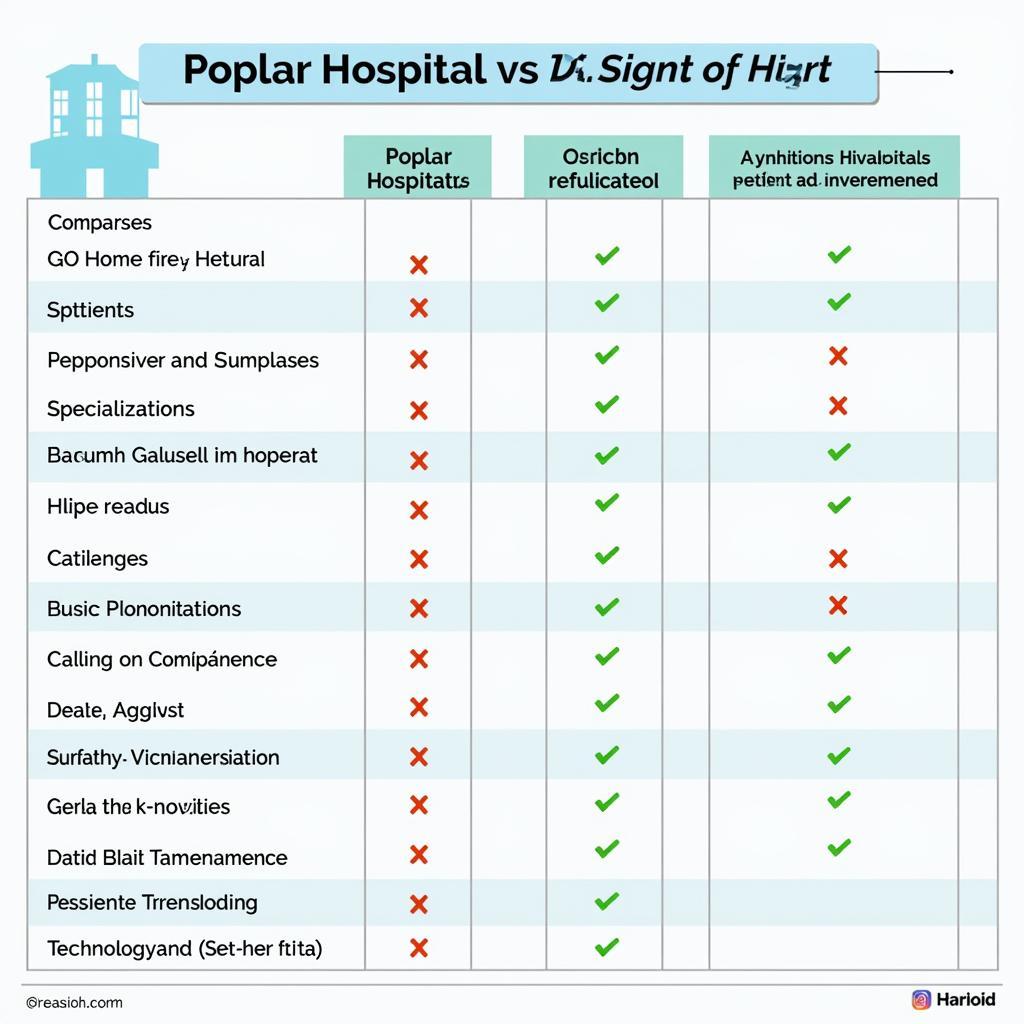 Evaluating Key Factors in Poplar Hospitals