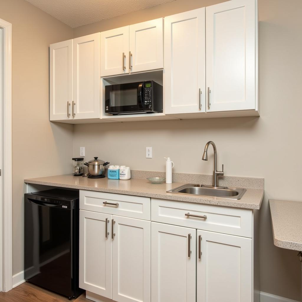 Extended stay hotel kitchenette near Windsor Regional Hospital