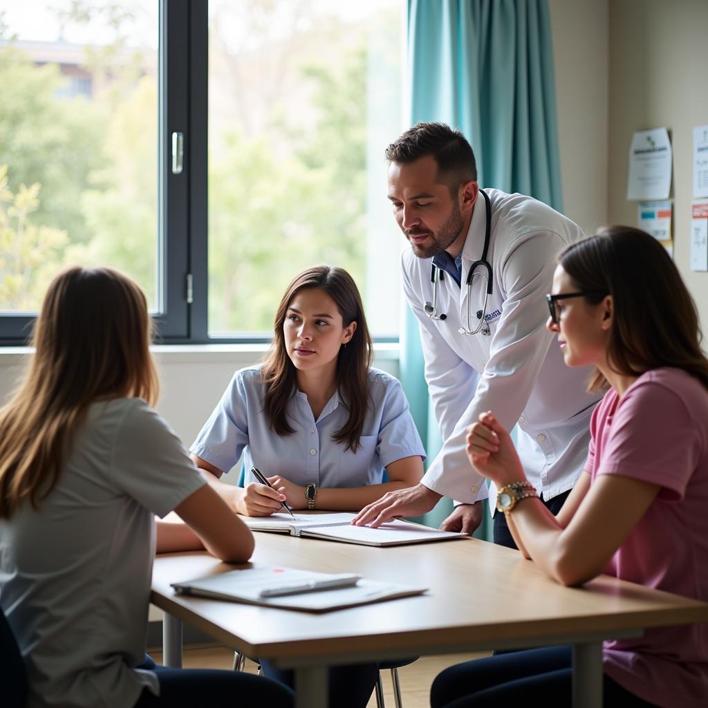 Family Meeting with Medical Staff Regarding Patient Care