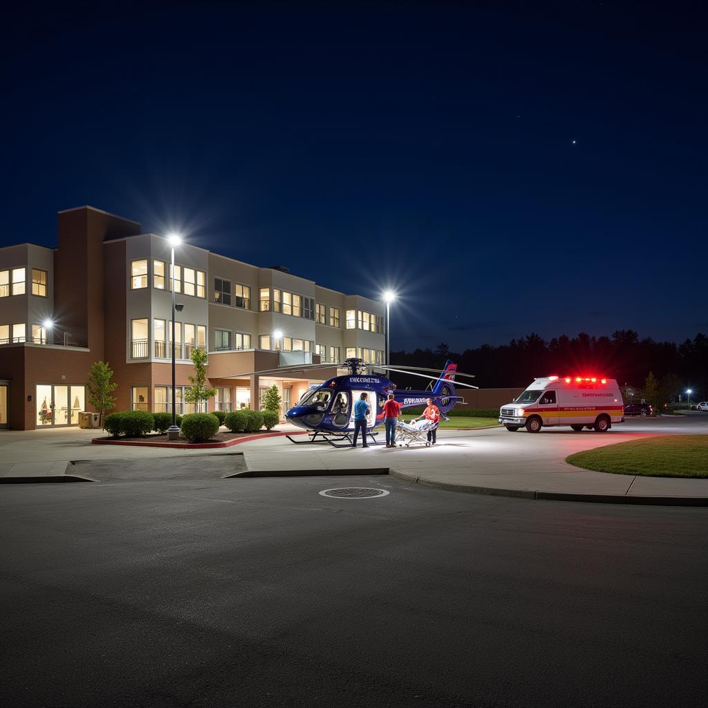 Flower Memorial Hospital Heliport Night Operations