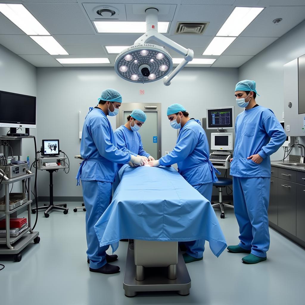 State-of-the-art Surgical Suite in a Fuquay Vet Hospital