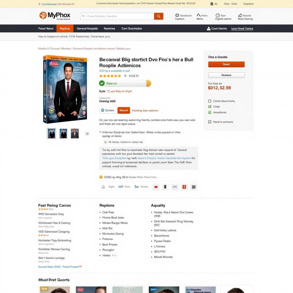 Screenshot of a General Hospital DVD set on an online retailer website.