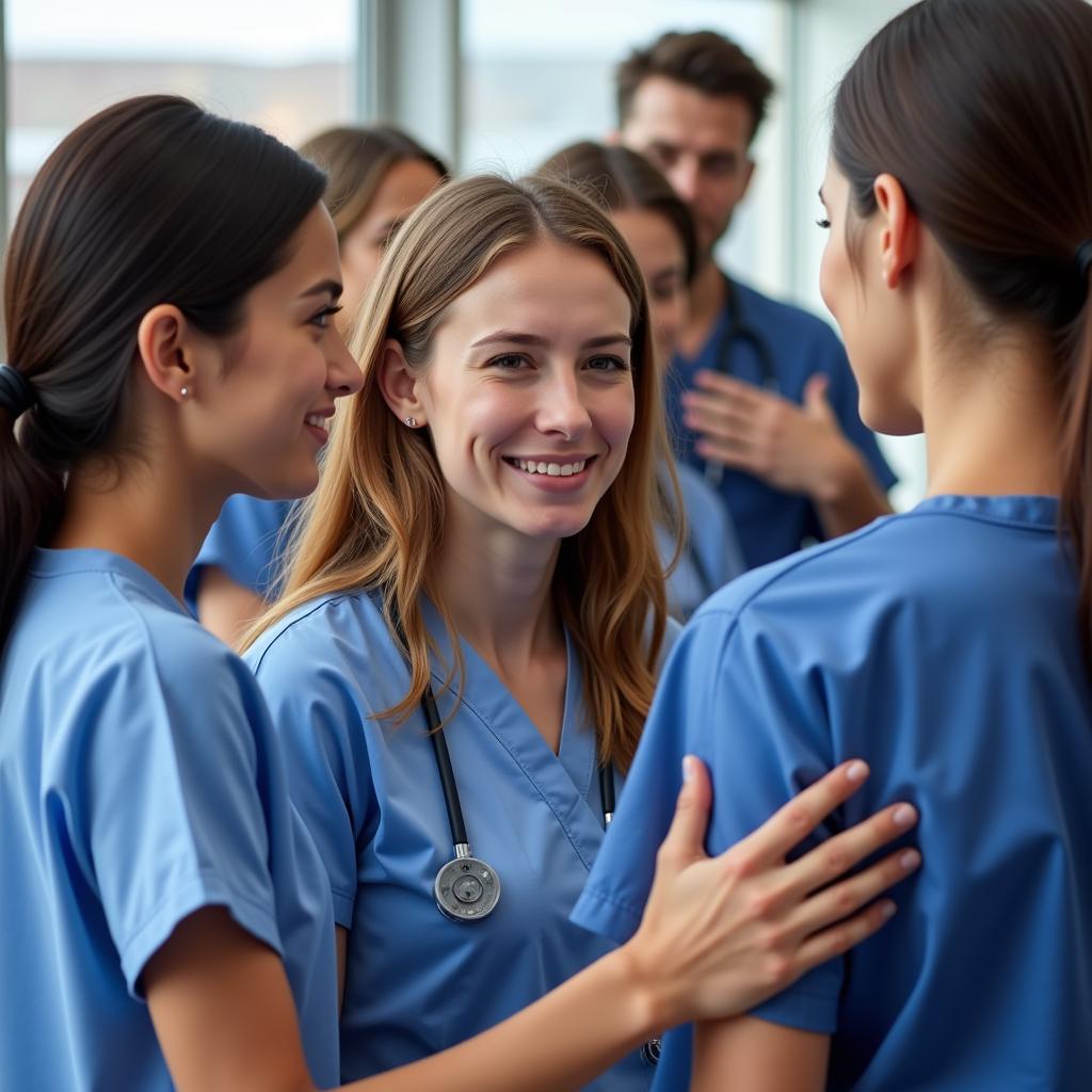 General Hospital Staff Offering Support