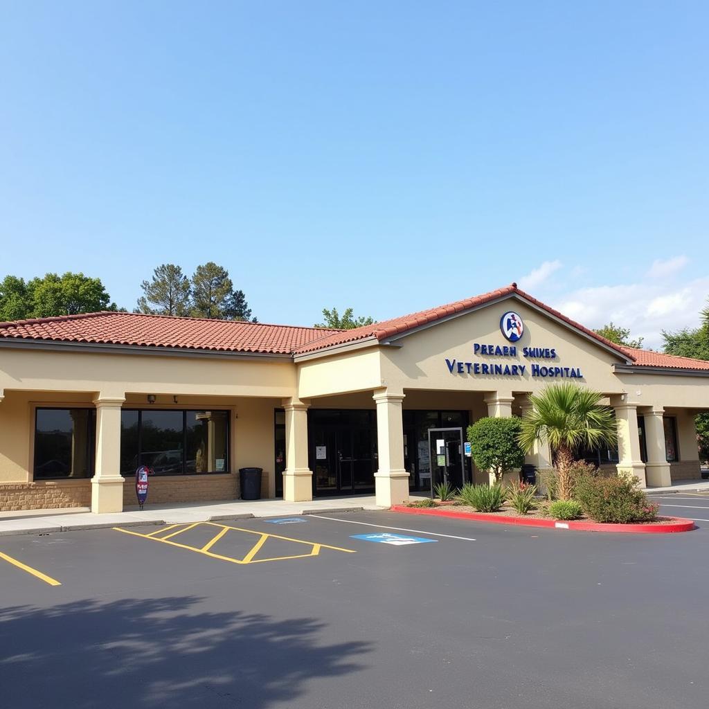 Easily accessible Gilroy vet hospital with ample parking.