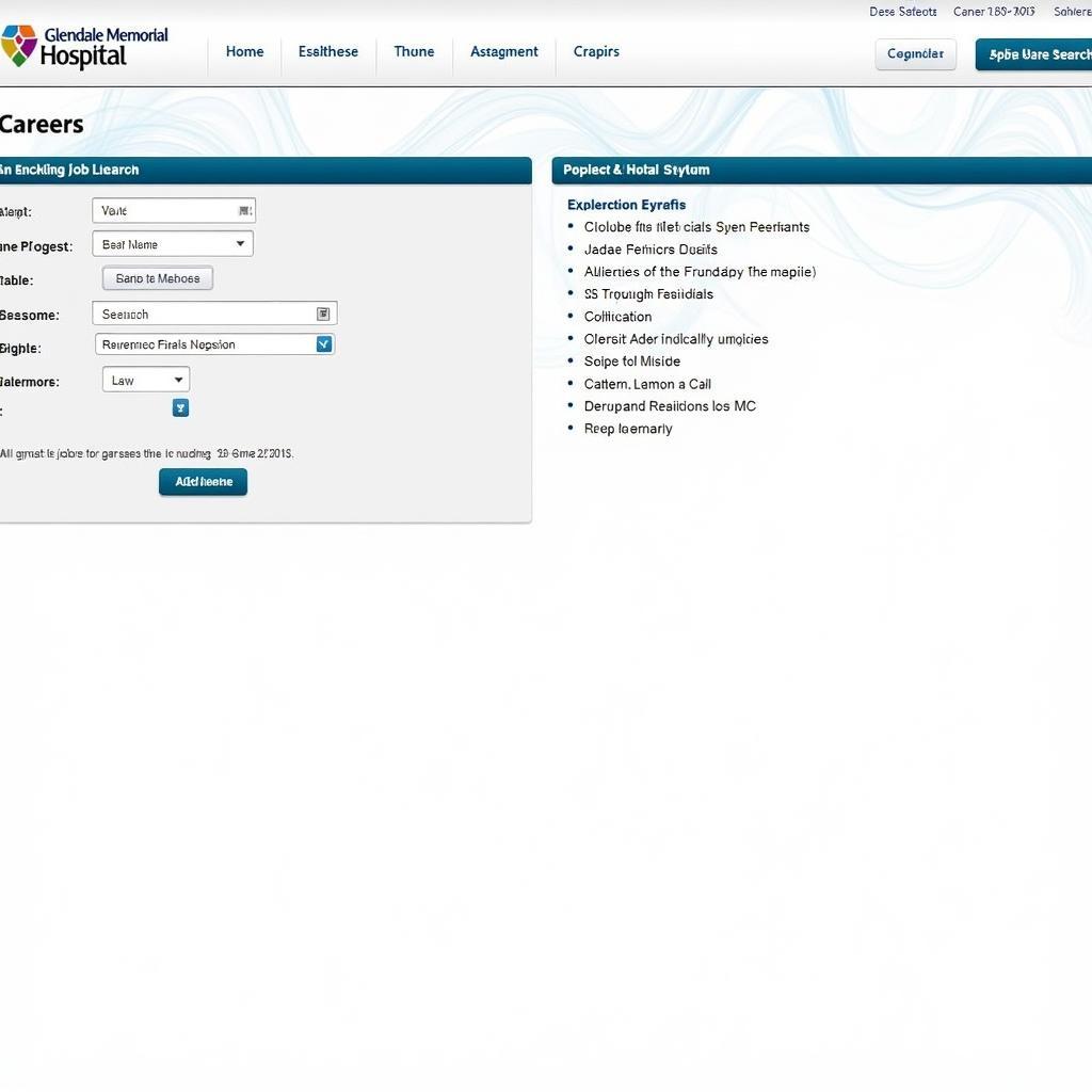 Glendale Memorial Hospital Careers Portal
