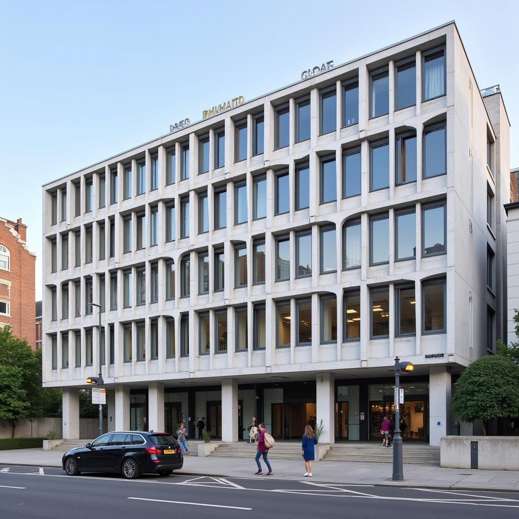 Modern and Impressive Exterior of Great Ormond Street Hospital in London