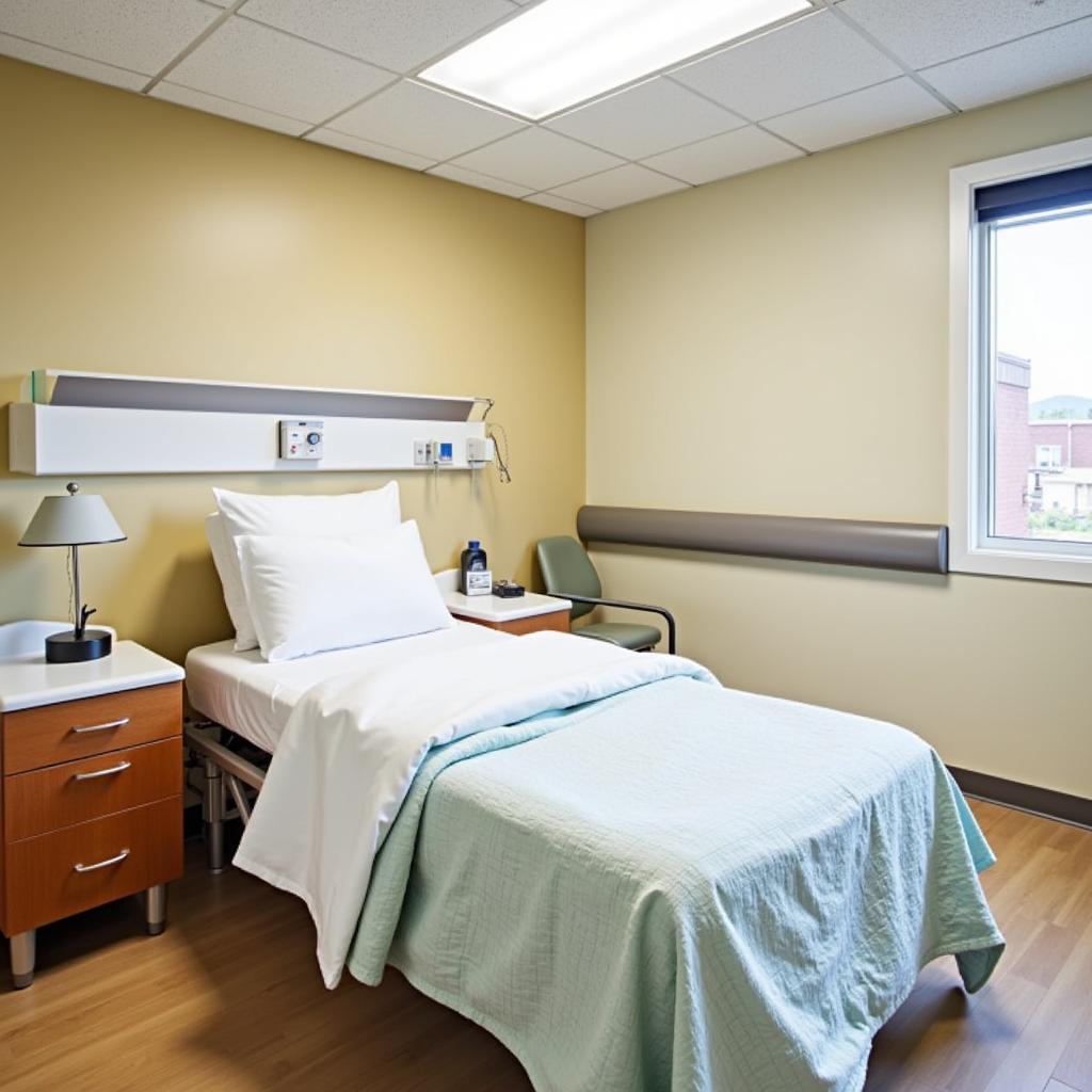 Comfortable and Modern Patient Room at Great Falls Clinic Hospital