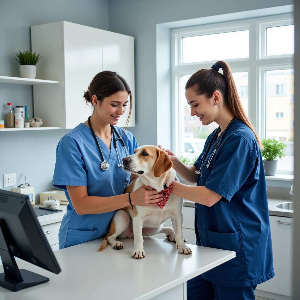 Modern Exam Room at Griffin Animal Hospital