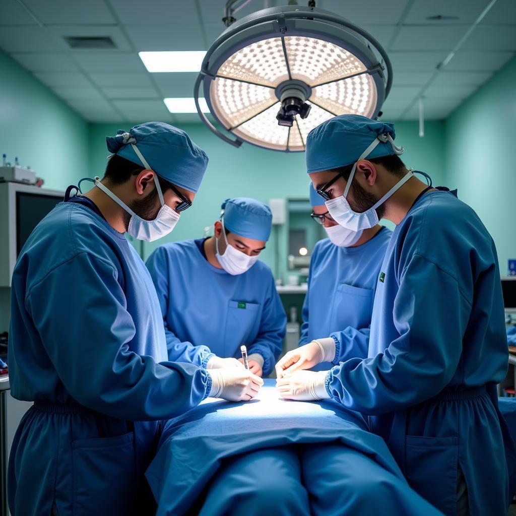 Surgical Team in a Guardia Hospital