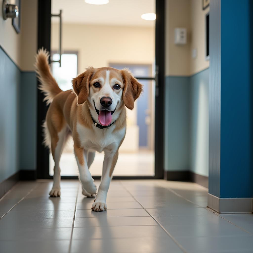 Happy and Healthy Dog After Vet Visit