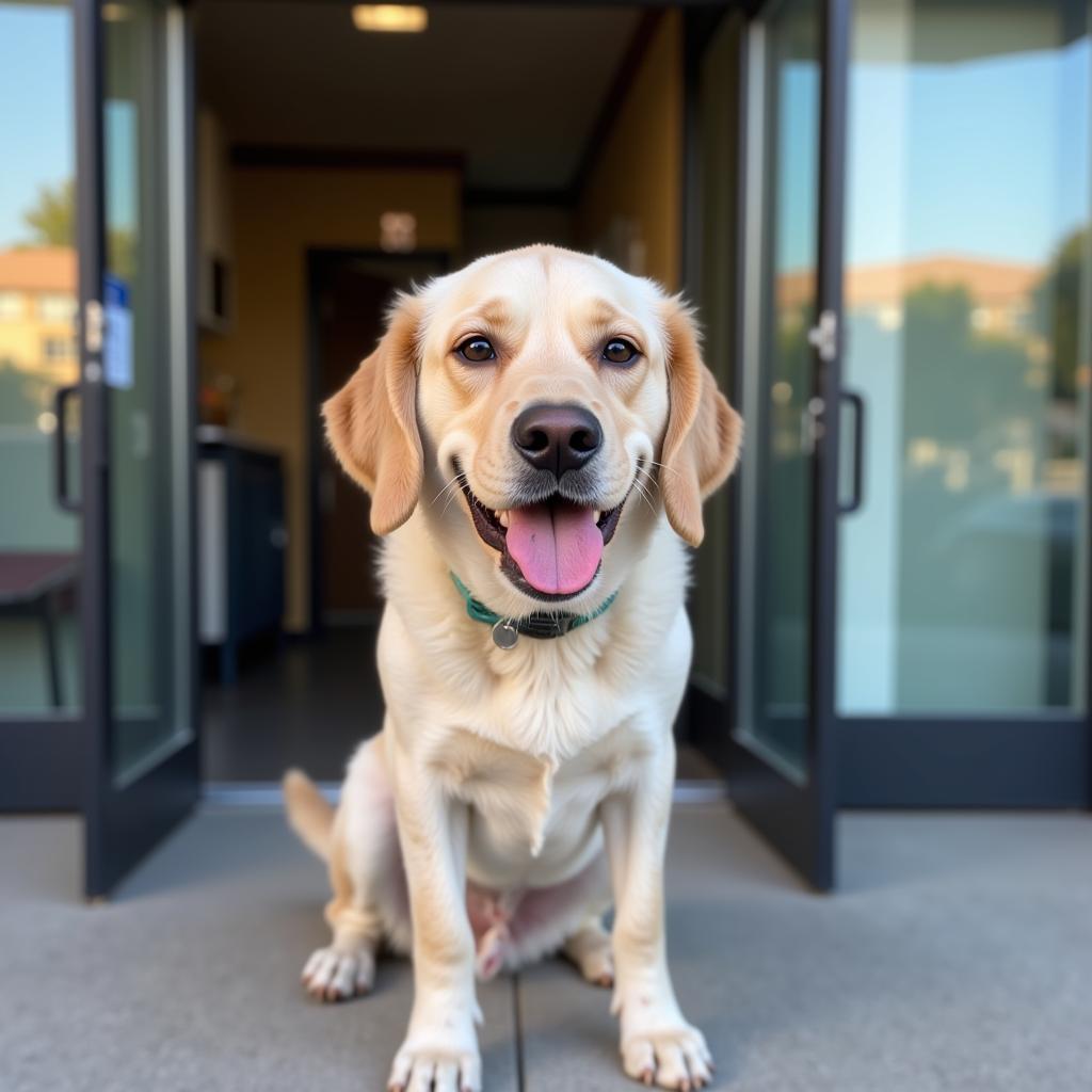 Happy and Healthy Dog at Lawndale Vet