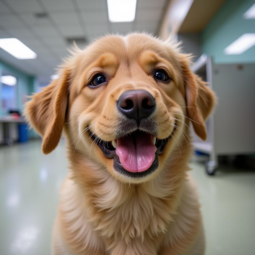 A happy and healthy pet after a visit to Pocono Lake Animal Hospital