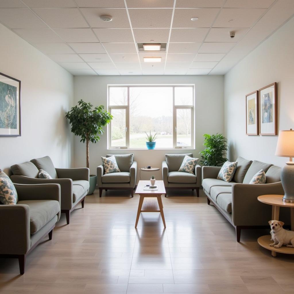 Comfortable Waiting Area at Healing Hearts Animal Hospital