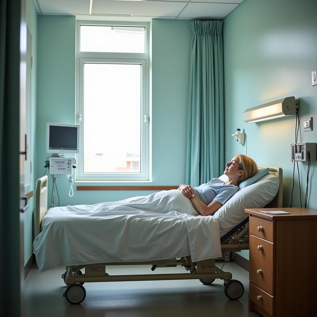 Patient in a Comfortable Room at Heights Hospital Houston