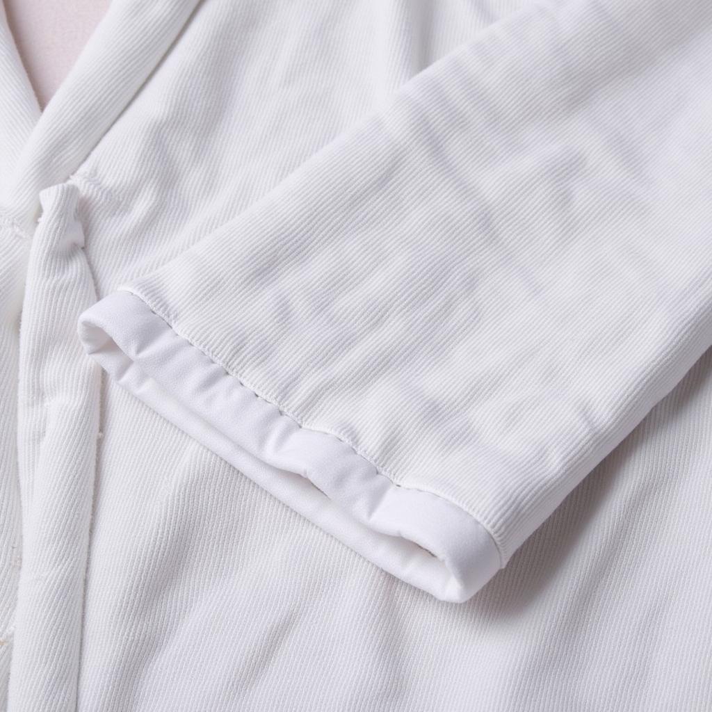 A close-up of a high-quality maternity hospital robe, showcasing its soft fabric and durable stitching.