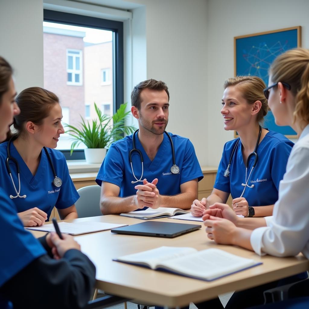 Team of dental specialists collaborating at Highland Hospital Dental Clinic