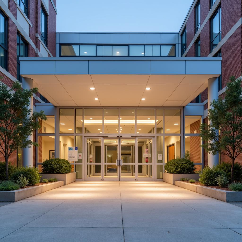 Welcoming Entrance of Hills and Dales Hospital