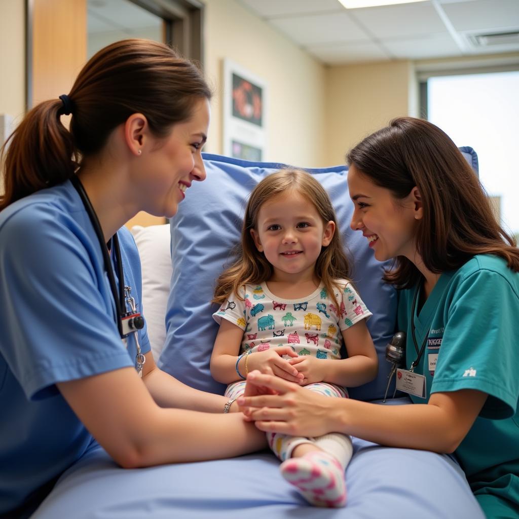 Holtz Children's Hospital Nurse Resident Patient Interaction