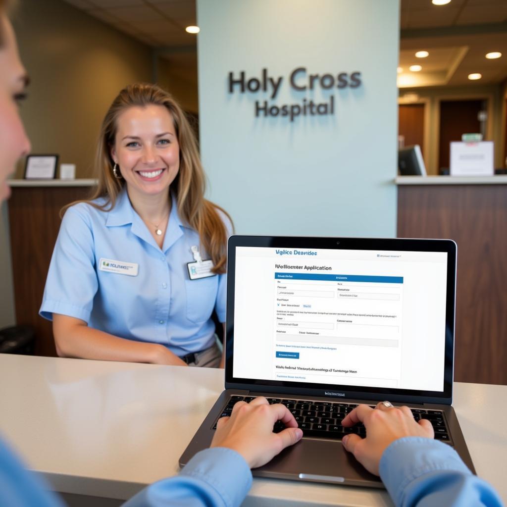 Applying to volunteer at Holy Cross Hospital