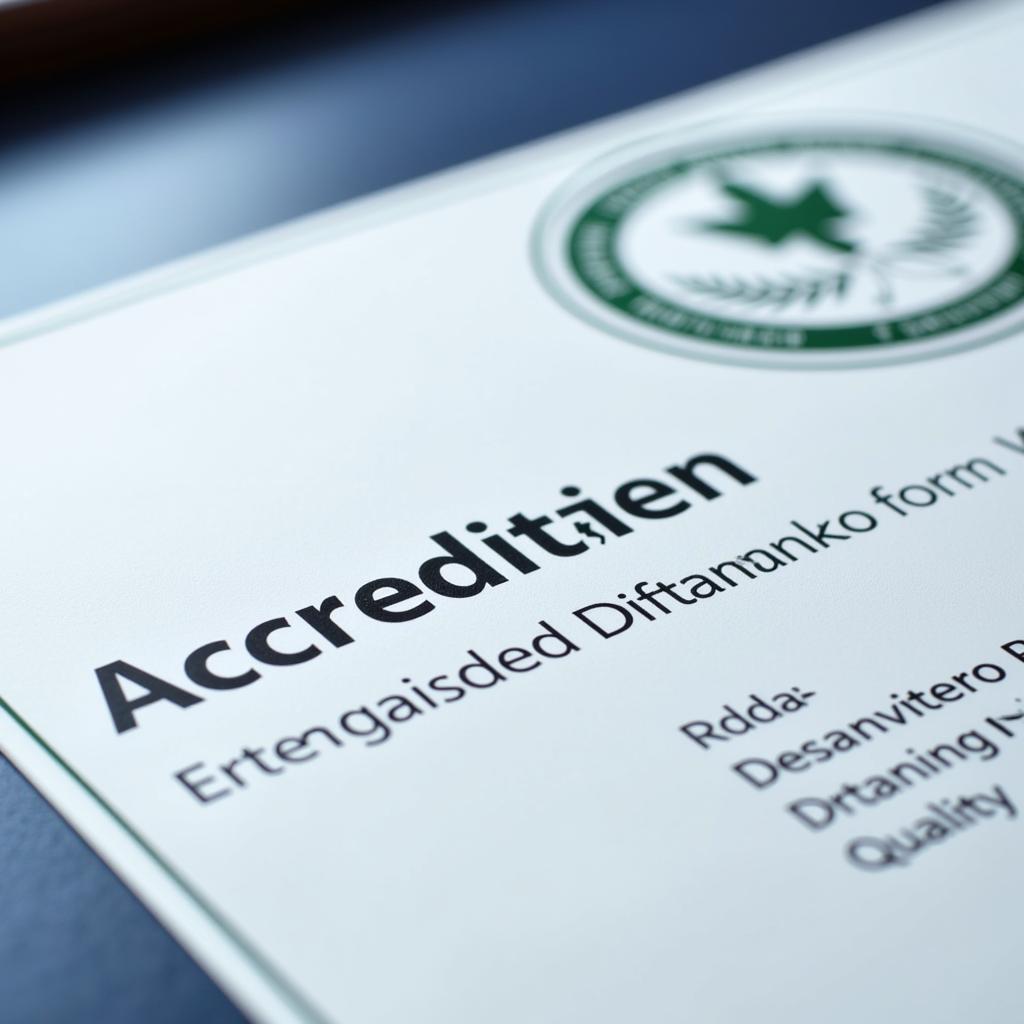 Hospital Accreditation Certificate