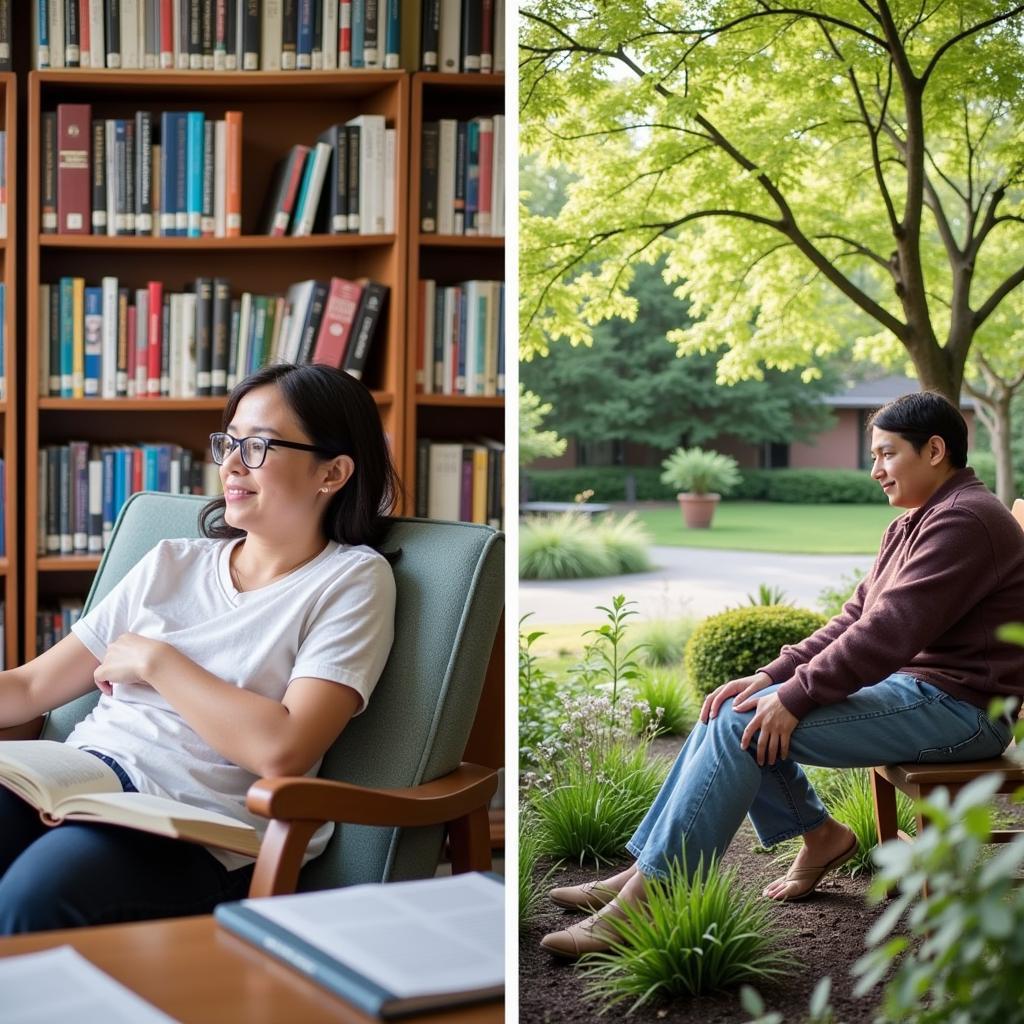 Library and Gardens at San Jose Hospital Offer Opportunities for Relaxation and Engagement