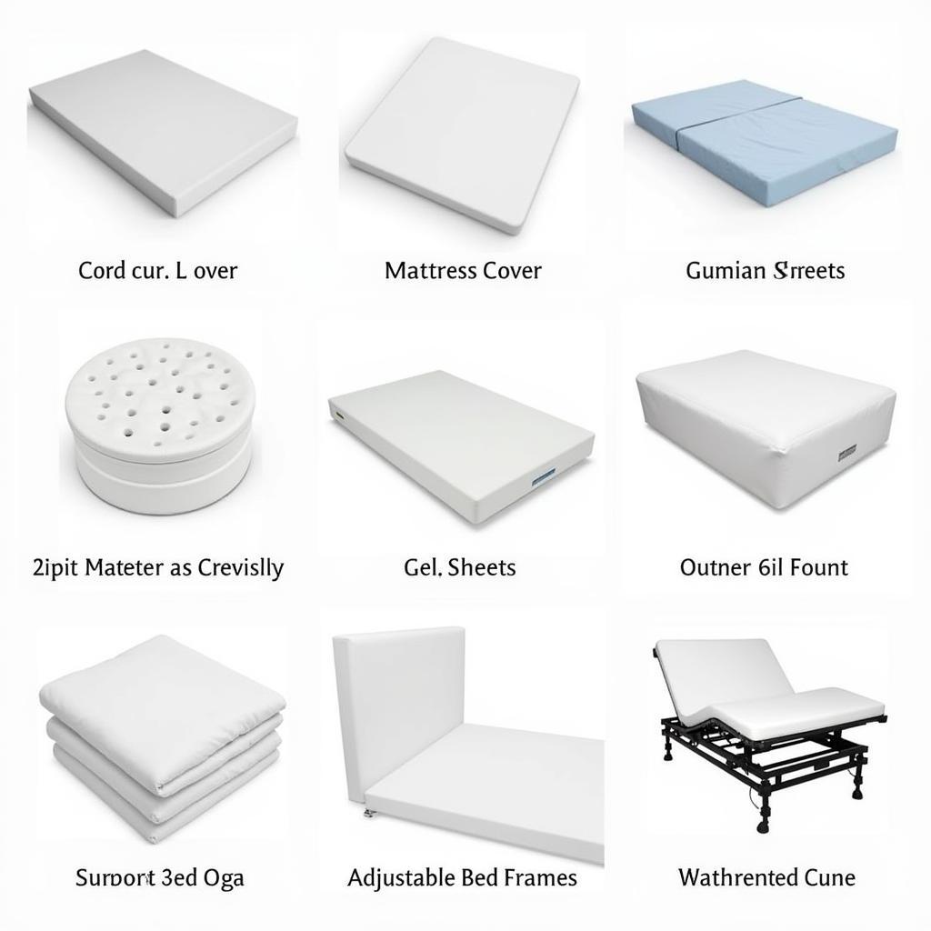 Accessories for hospital bed gel mattresses