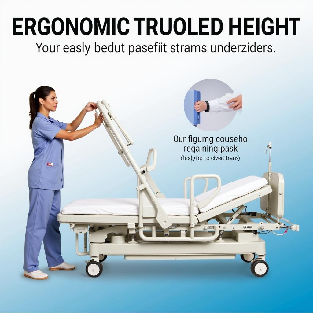 Hospital Bed Height Adjustment for Caregiver Ease