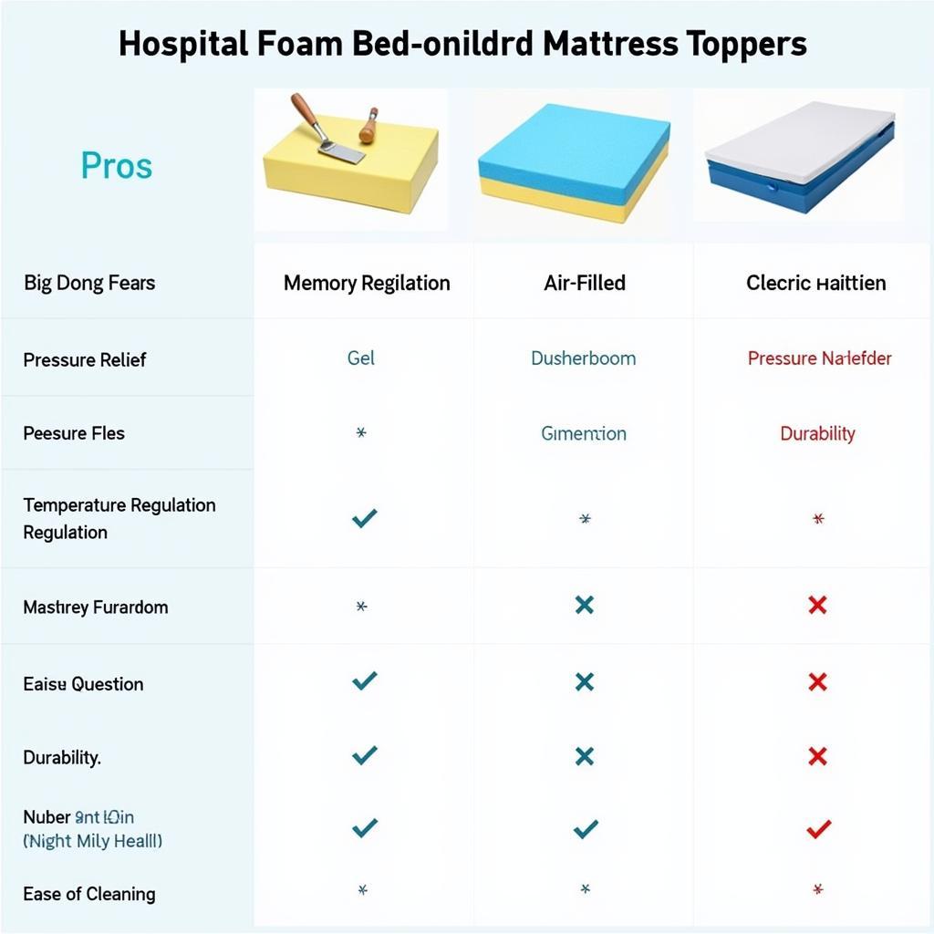 Comparing Hospital Bed Topper Materials: Memory Foam, Gel, and Air